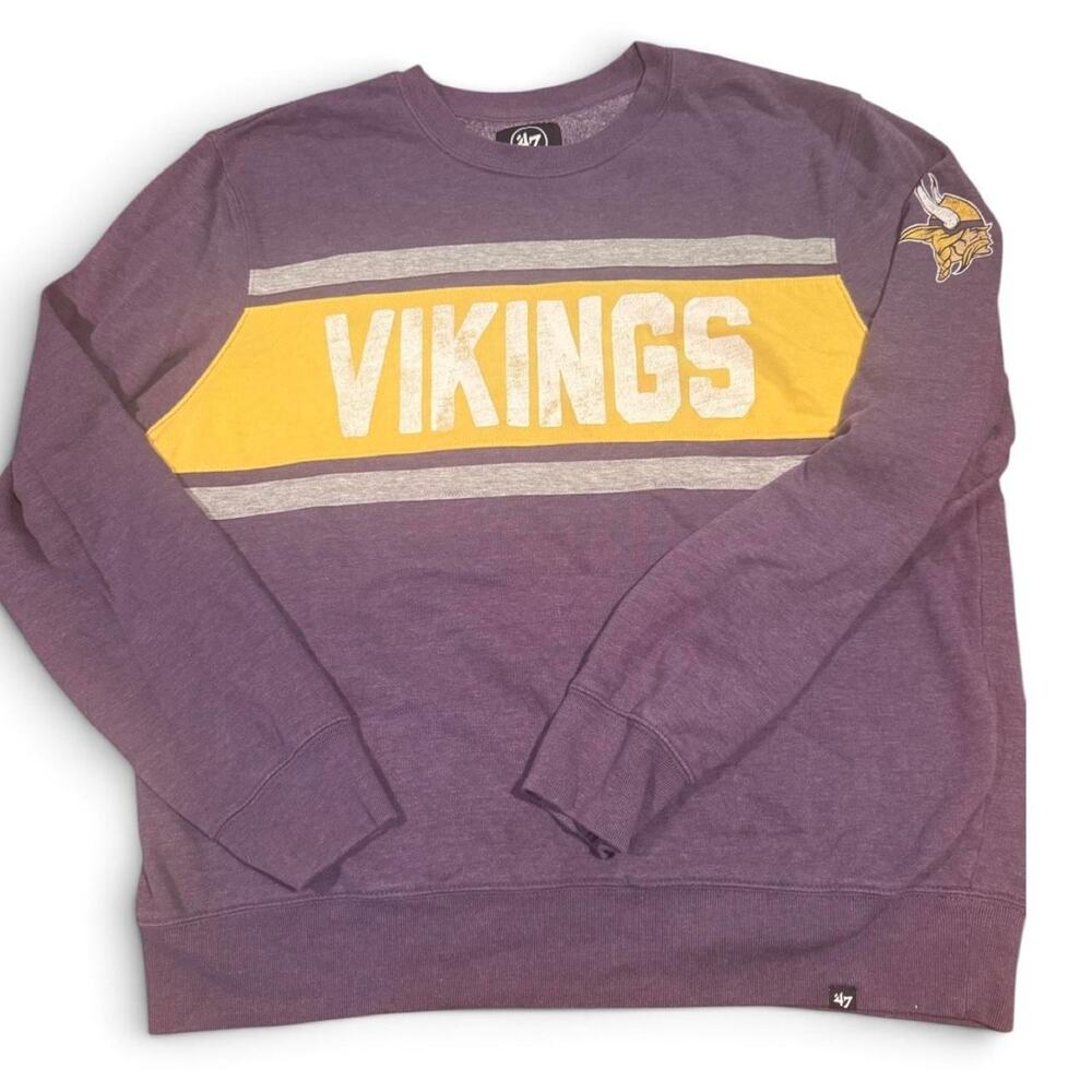 Minnesota Vikings ’47 Brand Purple Crewneck Sweatshirt XXL